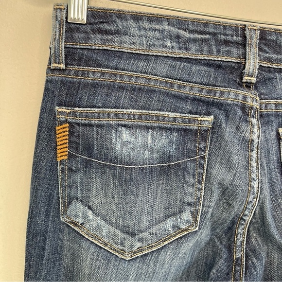 Paige Women's Skyline Distressed Skinny Ankle Jeans Sz 27 Low Rise - Picture 5 of 11